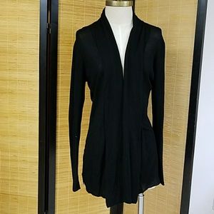 Black cardigan sweater